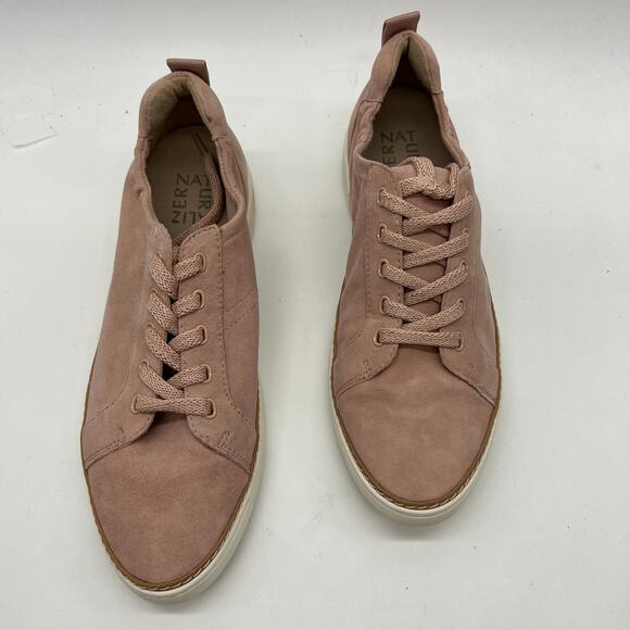 Naturalizer Womens G8651L4650 Zoey Rose Suede Sneakers Lace Up 8 M New - Picture 2 of 8